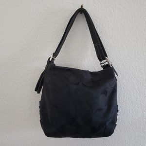 Coach Signature fabric handbag